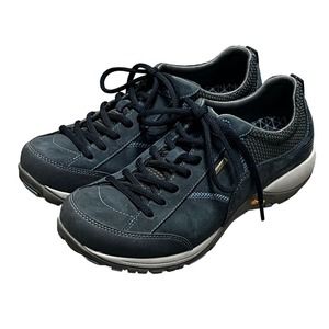 Dansko Paisley Navy Milled Nubuck Shoes Women’s Size 39 8.5 Hiking Waterproof